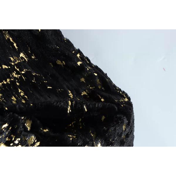 DDP Recycled Free Sample Cheap Wholesale PV Velvet Marble Style Knit White Polyester Hot Stamping Foil Fabric