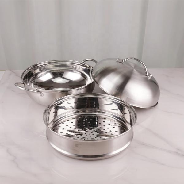 Restaurants Stackable Steamer Pot  28cm Stainless Steel 410