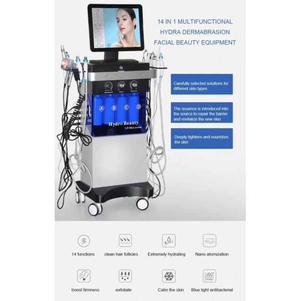 14 In 1 Peeling Hydro Microdermabrasion, Oxygen Jet Aqua Care, Deep Cleansing And Moisturizing Skin, Removes wrinkles