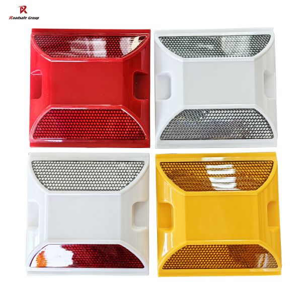 ROADSAFE Highway Durable ABS Plastic Roadside Reflector Cat Eye Reflective Road Stud
