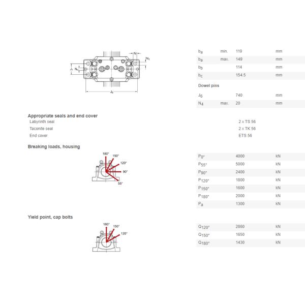 Large SNL Series SNL 3156 Split Plummer Block Housing with Standard Seals