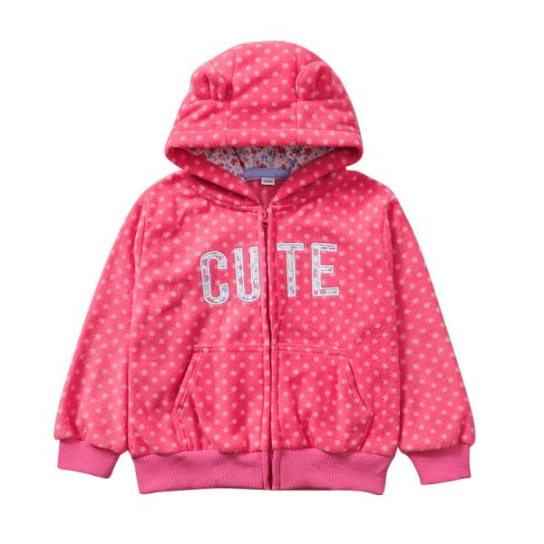 Revestimento encapuçado infantil das crianças do fecho de correr da cópia dos desenhos animados da roupa das crianças do inverno