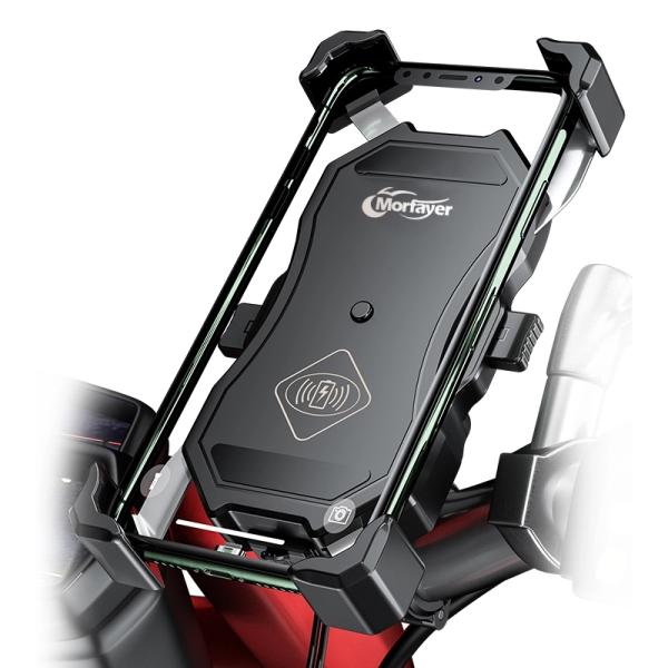 IP66 15W Usb Motorcycle Wireless Charger Mount Handbar