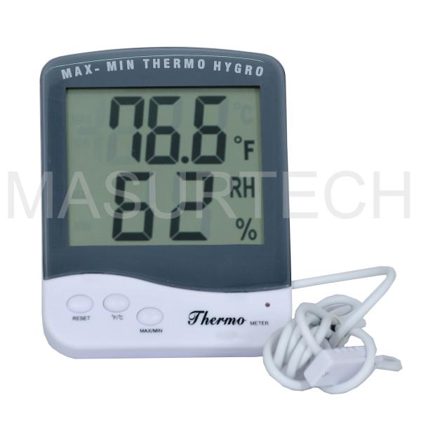 Temperature Humidity Meter Indoor Outdoor Thermometer Hygrometer With 1.5M Cable Sensor