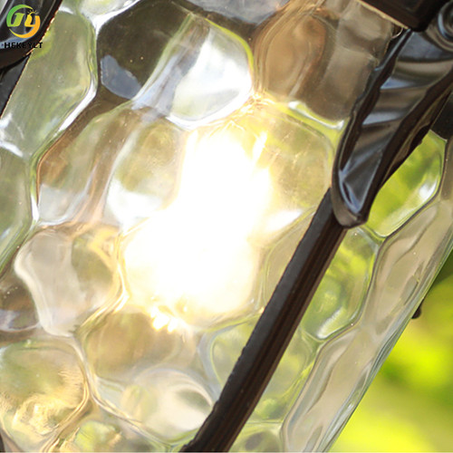 Luz moderna de vidro de alumínio E26 da parede do candelabro de parede para casas de campo do jardim