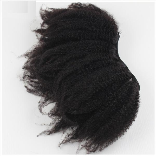 Pacotes peruanos encaracolados perversos costurando materiais do cabelo do Virgin do Afro do Weave do cabelo de alta qualidade do Virgin bons