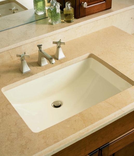 Rectangular Undermount Design Commercial Hand Wash Basin Scratch-Resistant