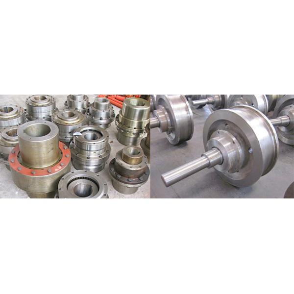 Wear Resistant Bridge Crane Spare Parts , Forged & Casted Steel Crane Wheels