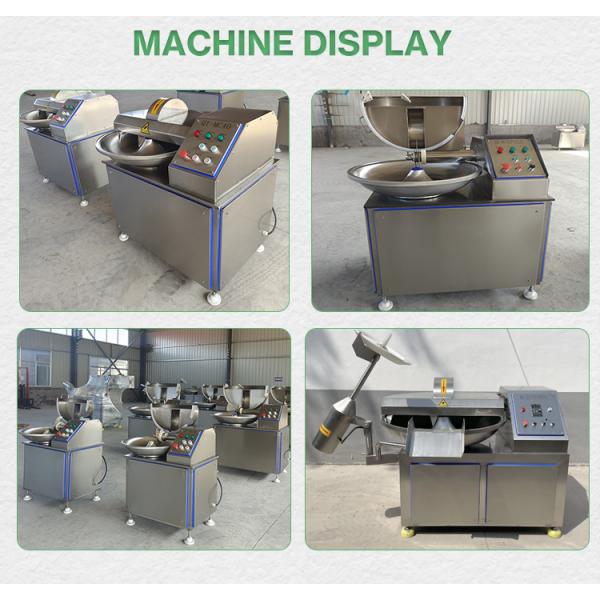 Stainless Steel Bowl Chopper Cutter Machine for Perfectly Chopped Meat and Vegetables