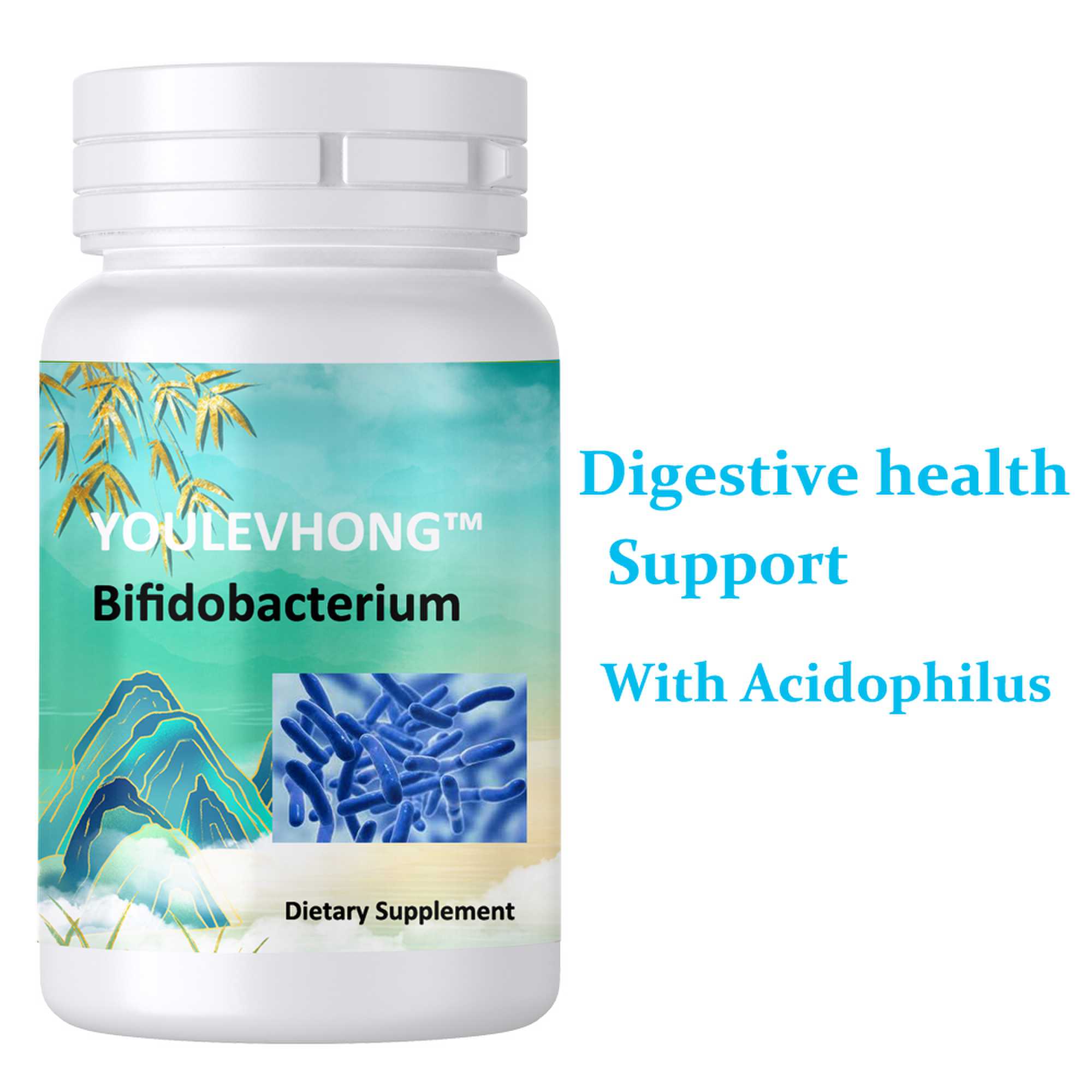 Безглютеновые капсулы для пищеварения 120 с подкреплением Bifidobacterium Bifidum