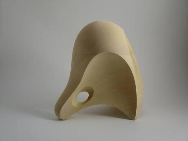 Minimalist Design Hand Carved Wood Sculptures For Exhibition