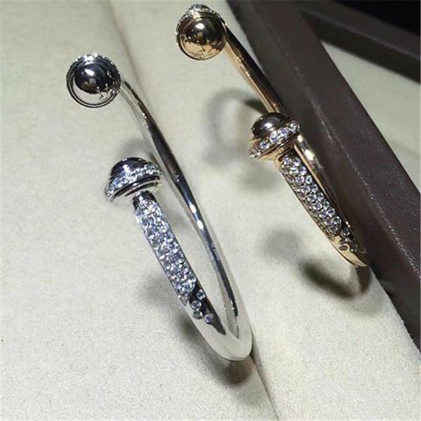 Luxury jewe factory bracelet  gold diamond 18k gold  white gold yellow gold rose gold diamond bracelet