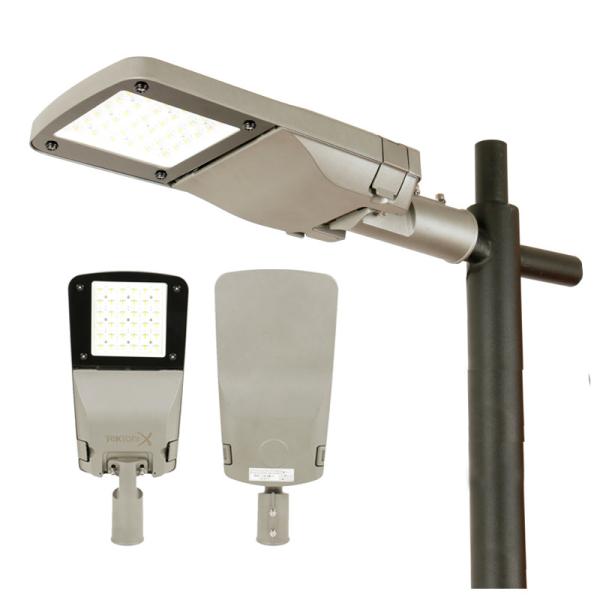 5050 SMD 30w 150w LED Street Light Fixtures 170lm/w alta eficiência pintura cinzenta para iluminação exterior