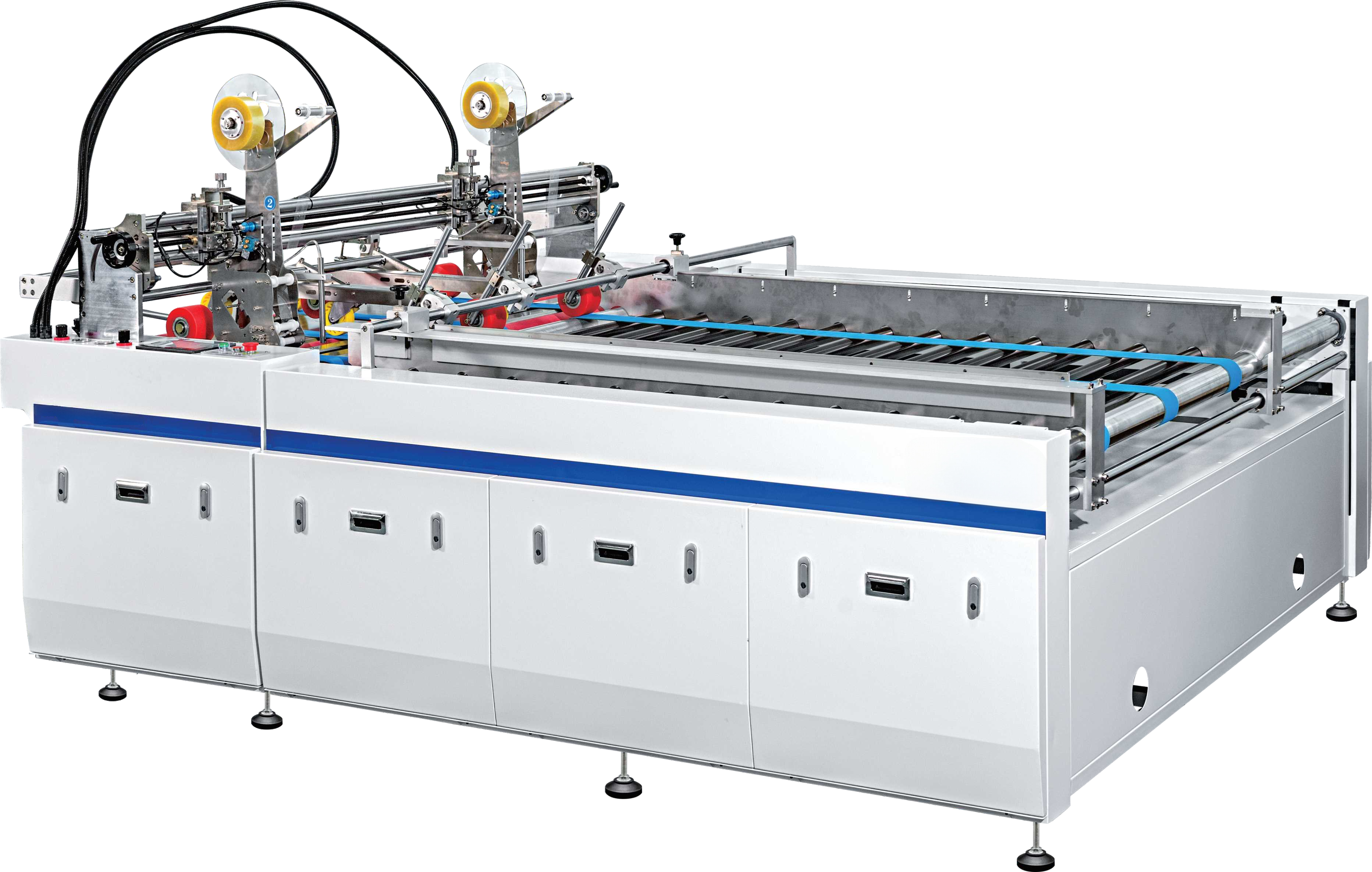 LY-1500TMJ Automatic Carton Transparent Tape Pasting Machine Large Carton Board Transparent Tape Sticking Machine Servo control tape applying machine for packaging