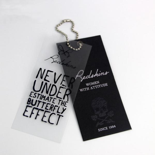 Shirt Shoes Bags C1S Coated Paper Embossed Swing Tags Eco Friendly