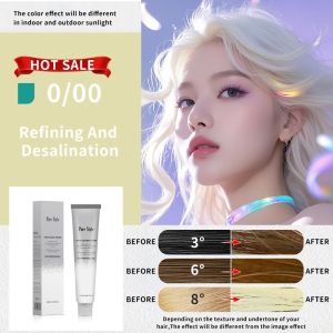 Low Ammonia 100% Coverage White Hair Permanent Hair Dye Cream OEM for Salon