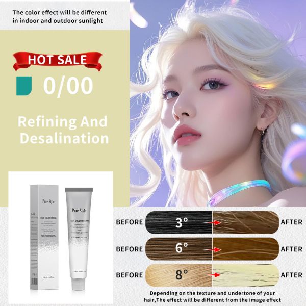 Low Ammonia 100% Coverage White Hair Permanent Hair Dye Cream OEM for Salon Hair Color Manufacturer