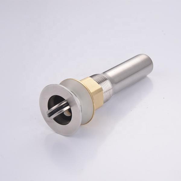 Polished Bathroom Drain Fittings 304 Stainless Steel Pop Up Brushed Nickel Sink Stopper