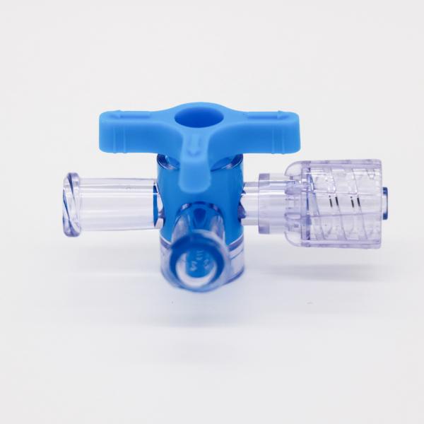 O CE médico descartável do torneira de regulagem da maneira do PVC 3 aprovou o torneira de regulagem livre de três maneiras de Dehp