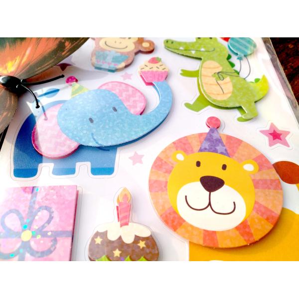 DIY Decoration Hot Stamping Stickers Hot Melt Adhesive 3D Wall Stickers