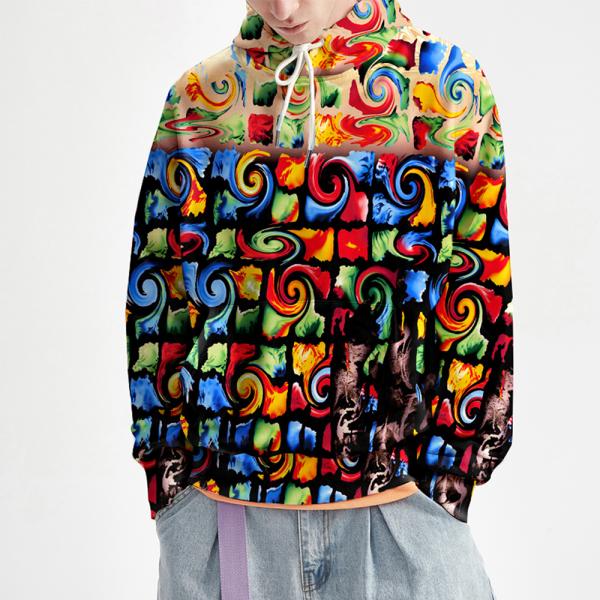 New Arrival All Over Print Men's Hoodie Custom Mens Hoodies Sweatshirts