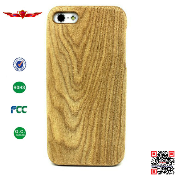 100% Authentic Import Natural Wood Cover Case For Iphone 5 5S High Quality With Gift Box
