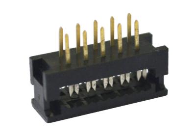 Encabeçamento masculino 10 Pin Idc Female Connector Gold/Tin Plating Contact Materials