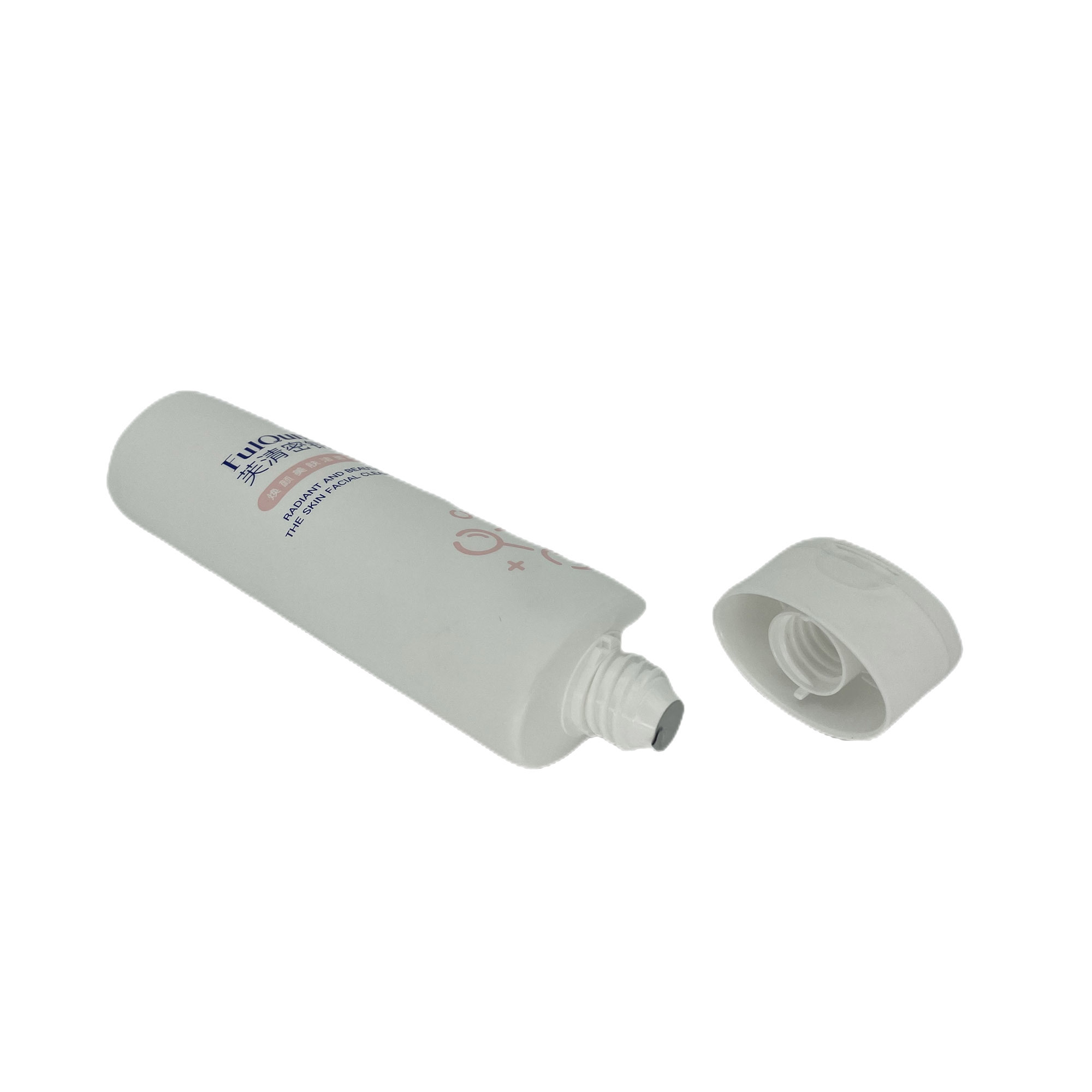 Clear Plastic Pop Top Tube Cosmetic Packaging Packing Pump Tubes With Caps Dazzling White Teeth Whitening