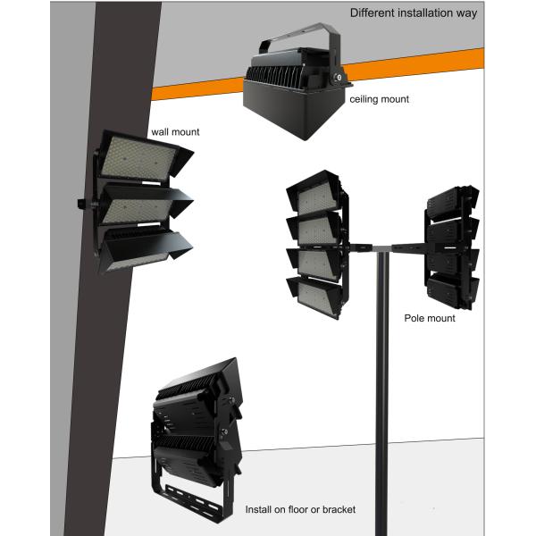 освещение стадиона 1000В на открытом воздухе, прожекторы стадиона СИД защитное ИП66