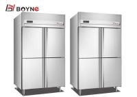 Commercial Stainless Steel Embrco Compressor  Four Half Door Trays Insert Refrigerator