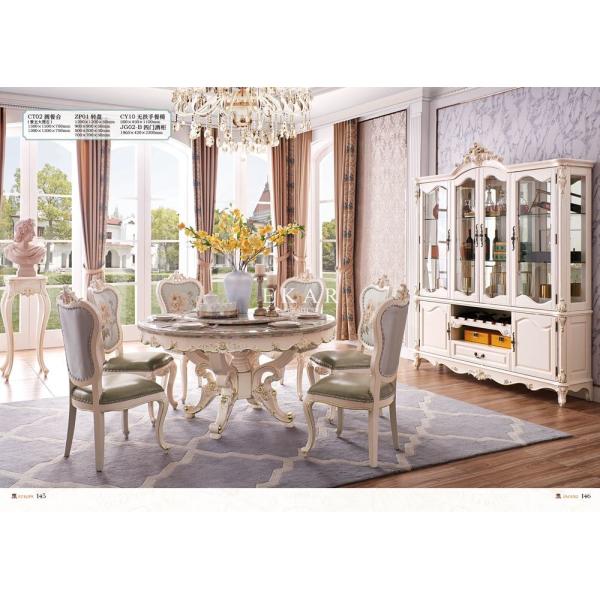 White Elegant Upholstered Padded Leather Dining Chair OY-CY10