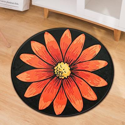 Esteira impressa minimalista moderna de Mat Round Office Computer Floor do assoalho da cadeira