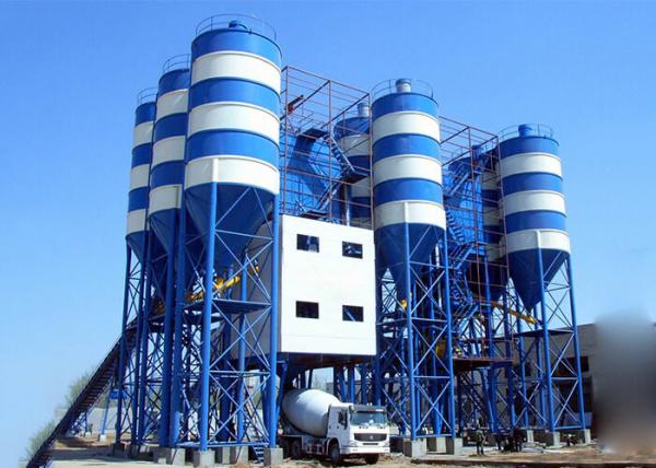 Belt Type Hzs90 Fixed Ready Mix Concrete Plant 2250L Charging Volume