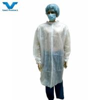 Não tecido VPT-501 impermeável uniforme de laboratório descartável para médicos e enfermeiros