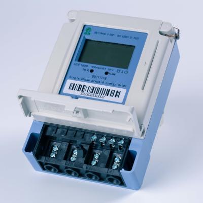 O trilho do ruído de Digitas do medidor da energia da fase monofásica de GPRS G/M montou os medidores 220V da eletricidade