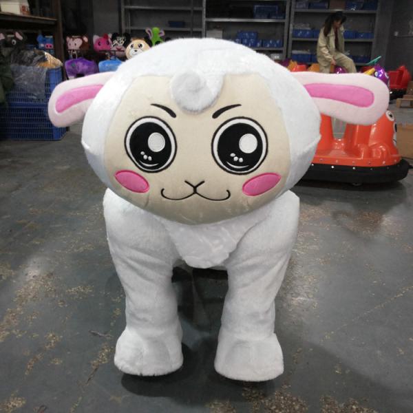 Explosion models small animal shape plush car / child four battery car / animal toy car