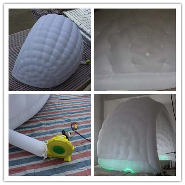 5.5mL x 4.5mH White Outdoor Inflatable Tent , Inflatable Dome Tent For Backyard