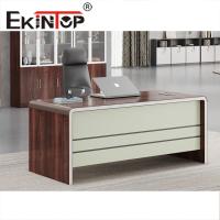 Luxury Boss Table Desk Industrial Loft Style Executive Office Desk 1600W*800D*760mm