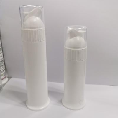 Hygienic Dispensing PP Plastic Airless Pump Bottles Toothpaste Custom Label Color 75ml