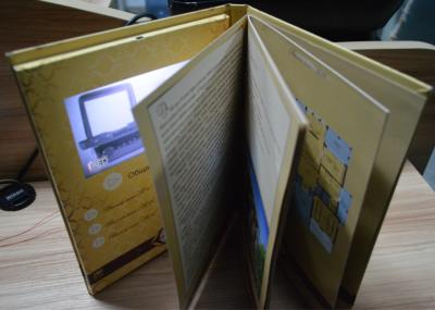 2016 Dernier lecteur multimédia de carte vidéo à écran LCD de 7 pouces, vidéo dans le livre, vidéo dans la carte vidéo livre publicitaire / livret