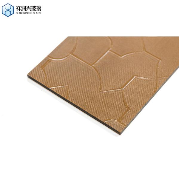 Brown Patterned Glass Shinerising 3mm 5mm 1830*2440new Technology Style Glass Embossed Glass