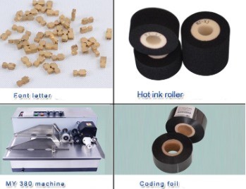 440 mm MY-380F Máquina de codificación de tinta sólida para codificación rápida y precisa de papel/tarjeta/etiqueta