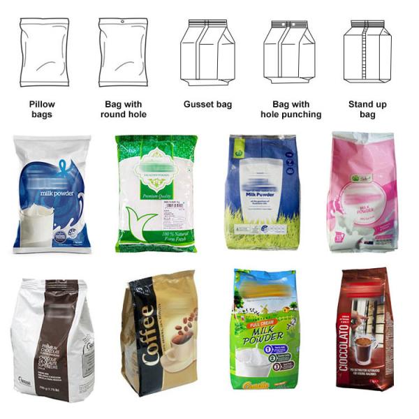 500g 1kg Flour Pouch Packing Machine For Red Chilli Powder