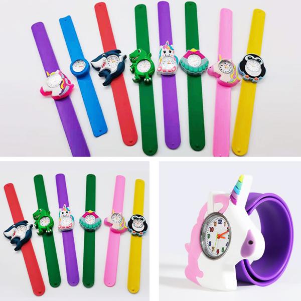 Unicorn Quartz Kids Watch 0.6cm Thickness 3ATM Waterproof Arcylic Material