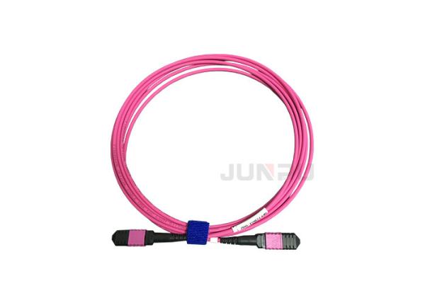 40G Fiber Optic Patch Cord 8/12/24 Cores SM / MM / OM3 MPO Fiber Patch Cord