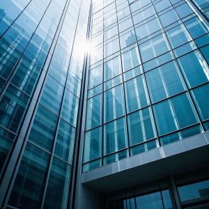 Explosion Proof Reflective Low E Float Glass Curtain Wall Panel System