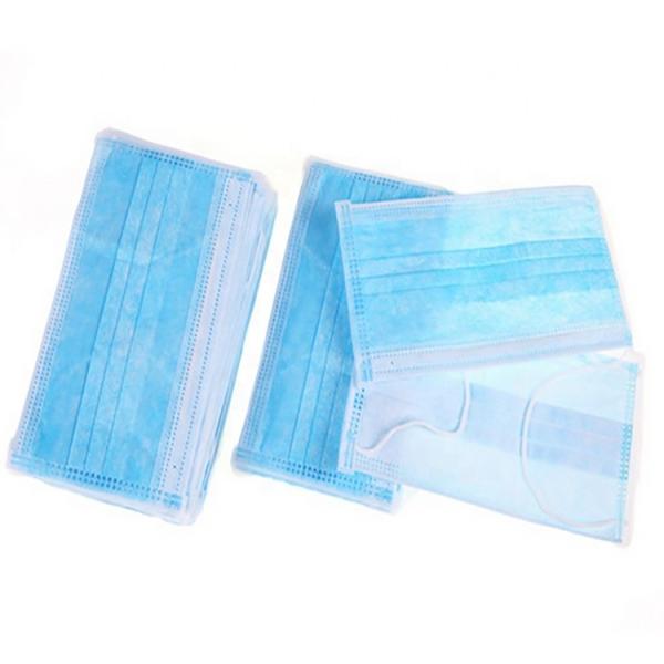Blue Disposable Medical Mask 25 + 25 + 25gsm Respiratory Protection