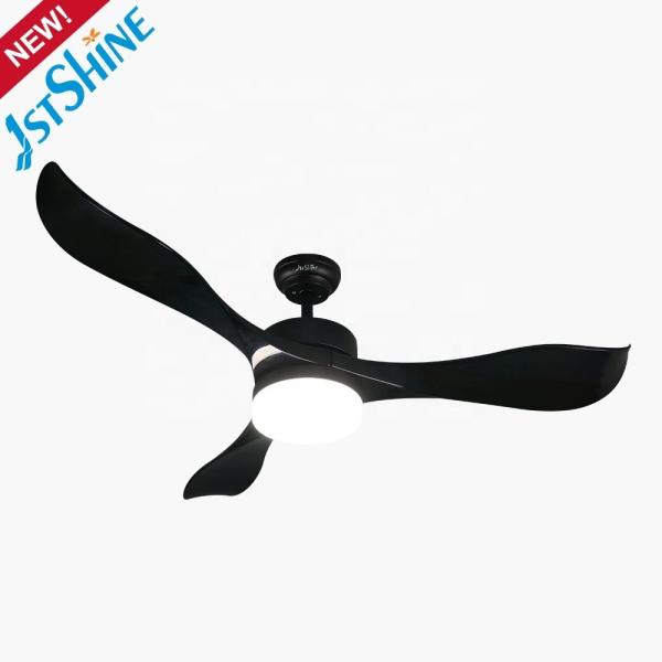 Economia de energia 1stshine ABS preto lâmpadas Ventiladores de teto com luzes LED e controle remoto 2-