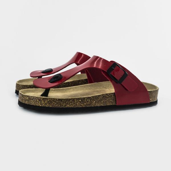 Lady ISO14001 Wear Resistant EVA Birkenstock Clogs With Red T Strap