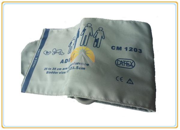 Single Tube Reusable Blood Pressure Cuffs , Latex Free Adult Blood Pressure Cuff